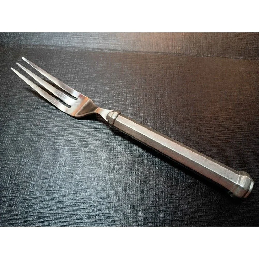 Gorham OCTETTE Pewter Satin Silverware Dinner Fork 7 1/2